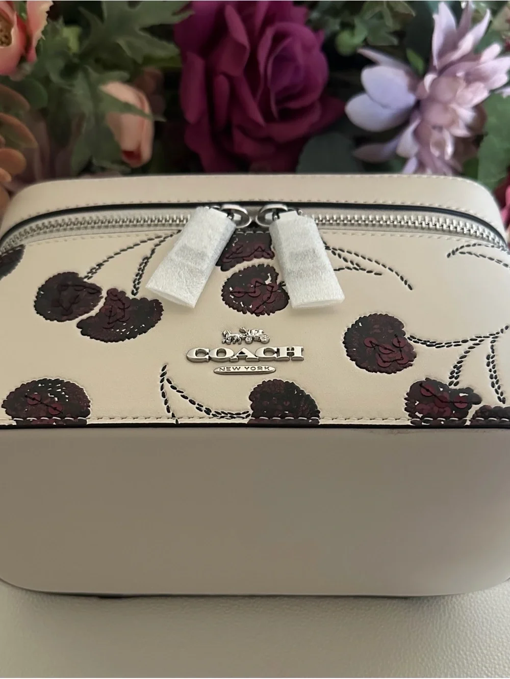 NWT 🍒 Coach LIMITED EDITION Cosmetic Case With Cherry Print